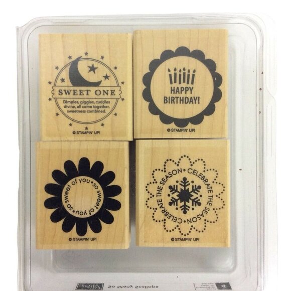 Stampin Up Stamps Lot Of 4 Sets Floral Occasions Two-Step Crafting Card Making - Picture 5 of 10